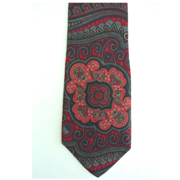 LIBERTY of LONDON Paisley print silk tie - Picture 2 of 5